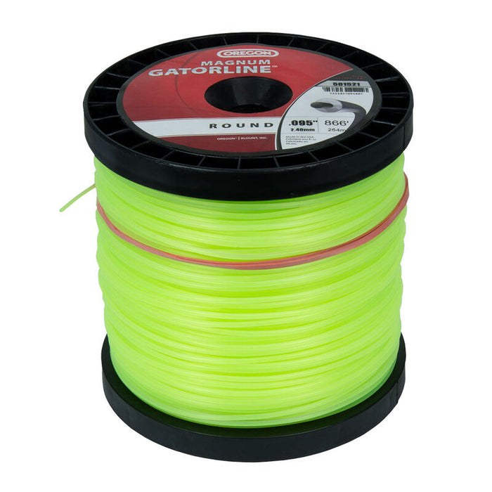 Oregon Gatorline Round Magnum Spool 0.095" (2.4mm) X 866' (264m) X 1.35kg (3lb) Green