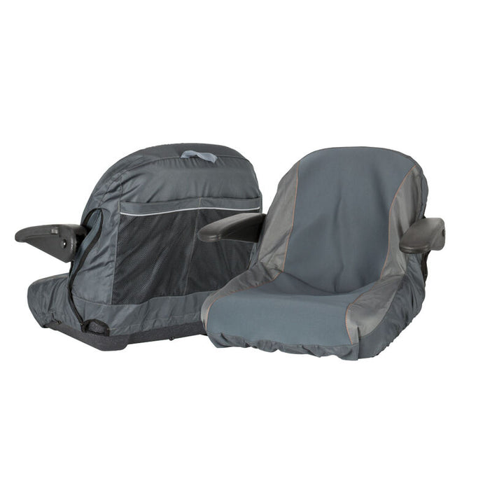 Tractor Seat Cover W/ Arm Rest Small (premium Quality Neoprene Panelled)