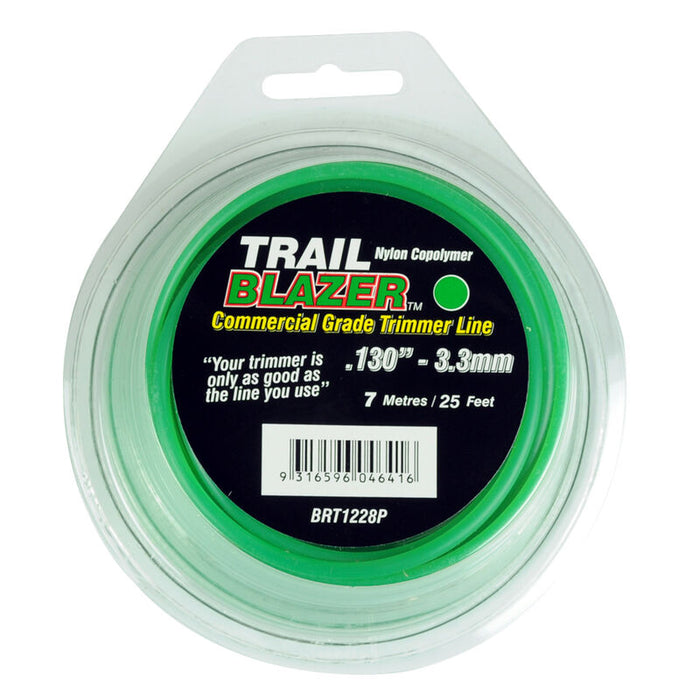 Trail Blazer Trimmer Line .130" / 3.30mm Teardrop Loops Length 25'