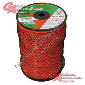 Diamond Edge Trimmer Line .130" / 3.30mm Spool Length 123m