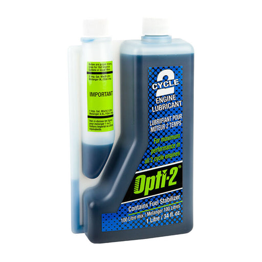 Opti-2 Two Stroke Oil 100l Mix Ezy Measure 1 X 1l Bottles