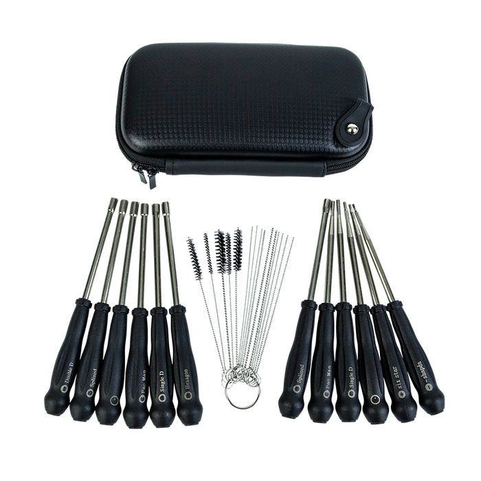 Carburettor Tuning Tool Set 12 Pcs +cleaning Tool Includes Protective Carry Case