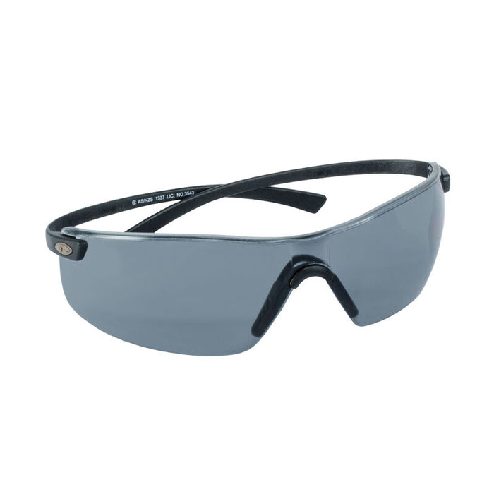 Viva Smoke Lens Safety Glasses Rimless & Sporty Wrap Around Design