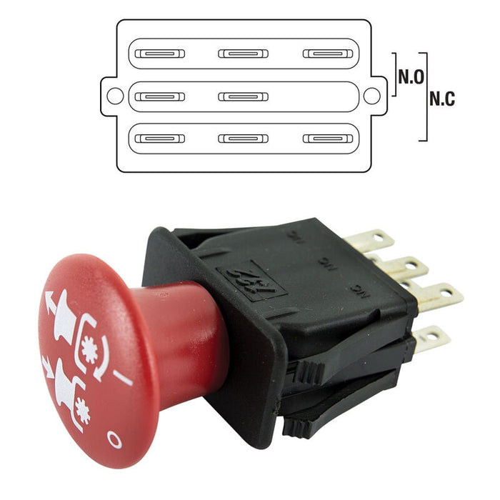 Pto Switch W/ Push-pull Snap Mount Suits John Deere