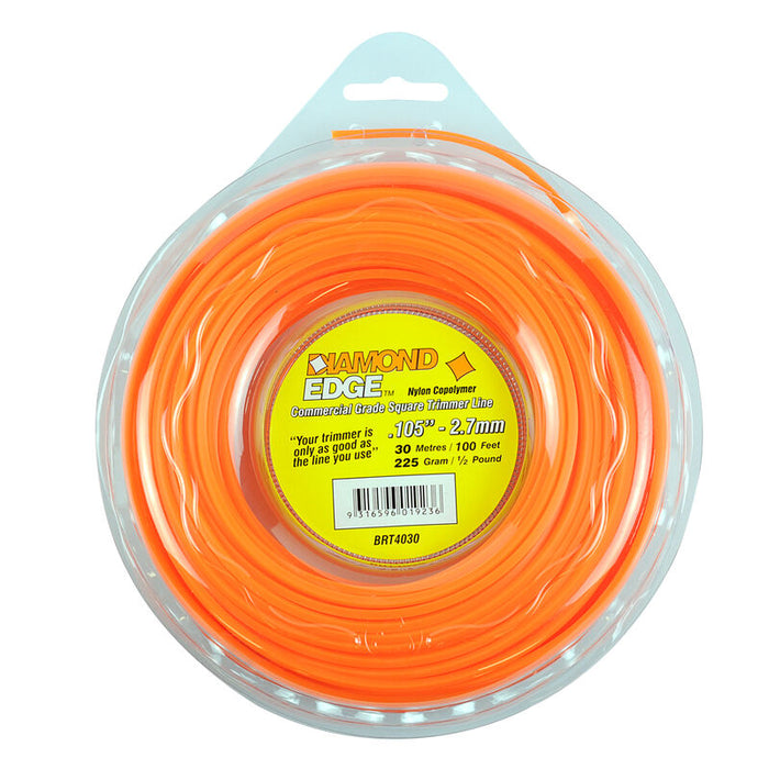 Diamond Edge Trimmer Line .105" / 2.70mm Donut Length 30m