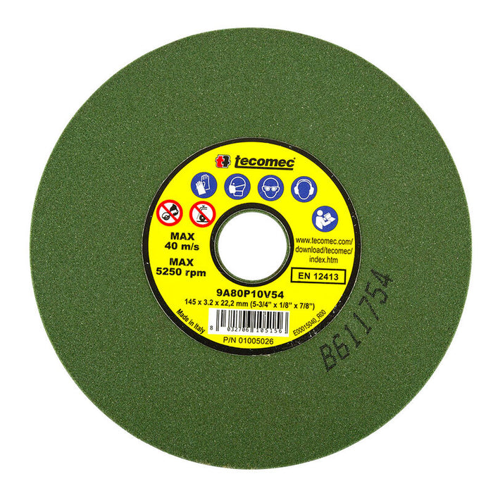 Grinding Wheel Green Suits 1/4", 3/8"lp & .325" 145 X 22.2 X 3.2