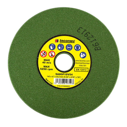 Grinding Wheel Green Suits 3/8"& .404" 145 X 22.2 X 4.7