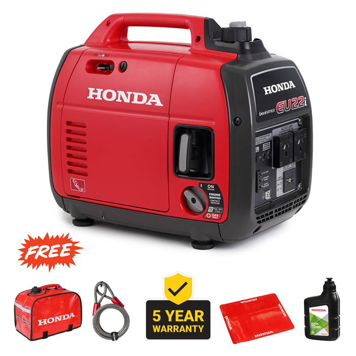 Honda EU22i Generator Package - 5 year warranty included